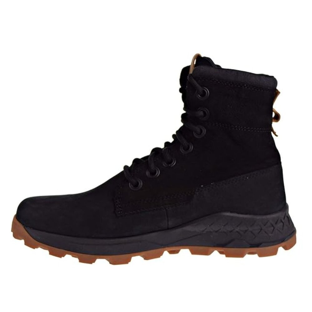 New Timberland Brooklyn Side Zip Winter Boot Black Nubuck 10 Leather Hiking Shoe